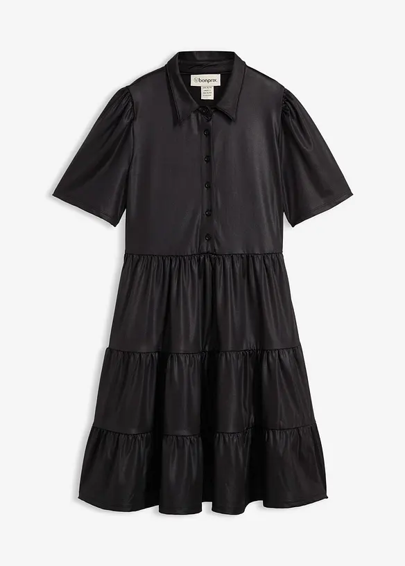 Robe courte en matière brillante, bonprix