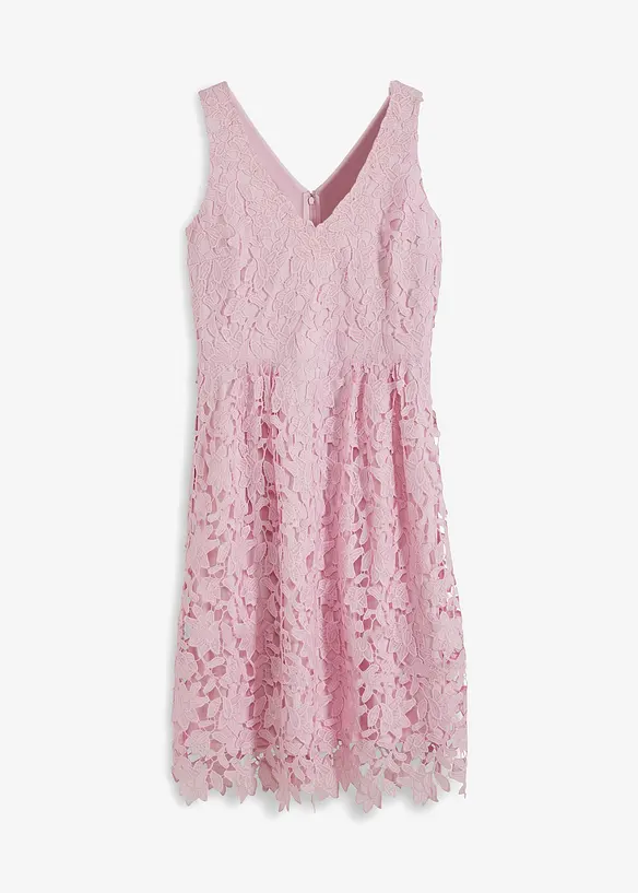 Robe en dentelle avec empiècement au crochet, bonprix