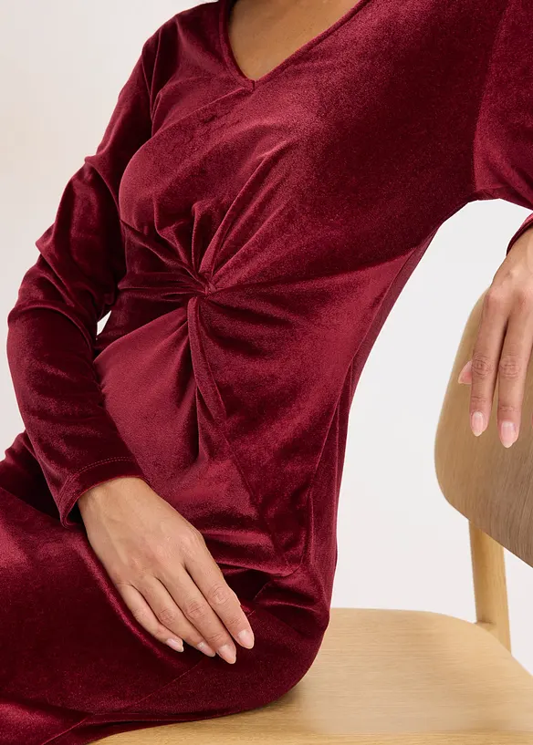 Robe courte en velours brillant, bonprix