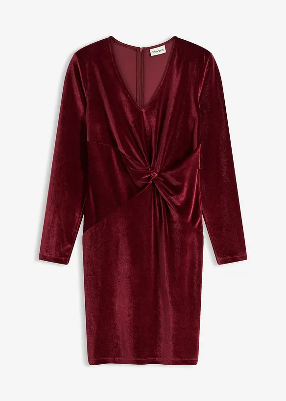 Robe courte en velours brillant, bonprix