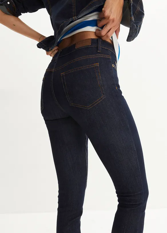 Jean skinny taille mi-haute, extensible, bonprix