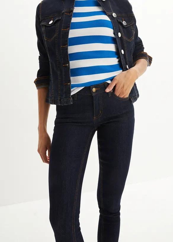 Jean skinny taille mi-haute, extensible, bonprix