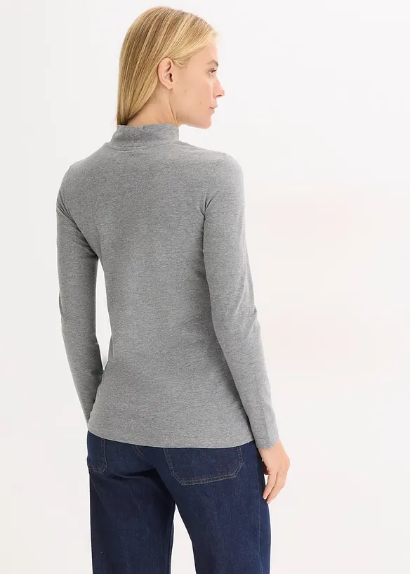 T-shirt manches longues ajust&eacute;, bonprix