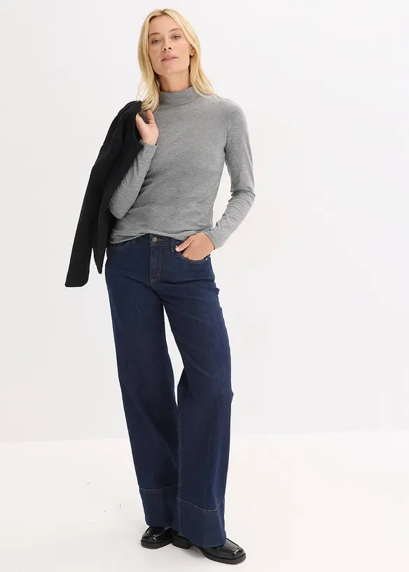 T-shirt manches longues ajust&eacute;, bonprix