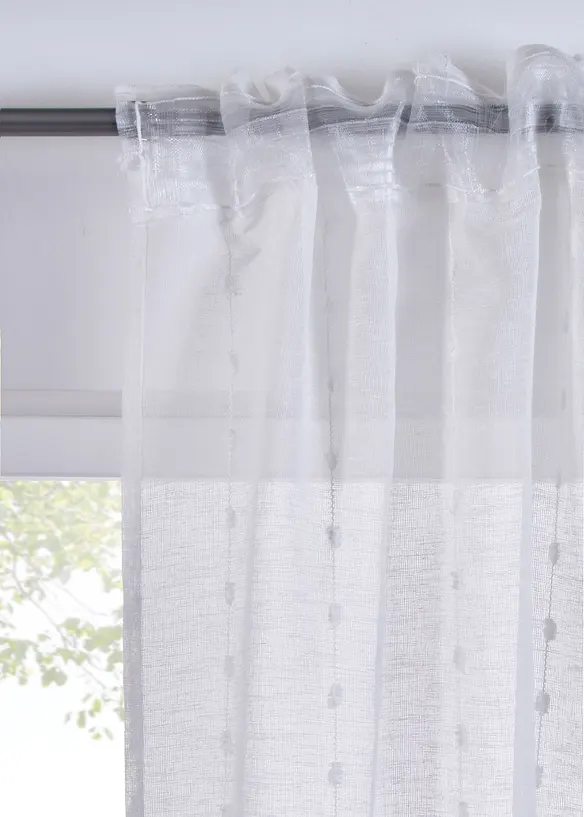 Rideau à rayures tissées (1 pce), bonprix