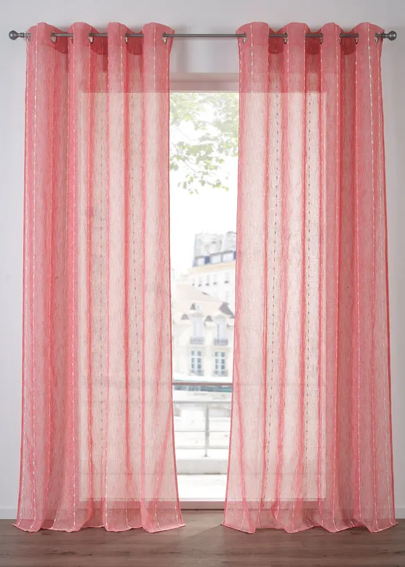 Rideau à rayures tissées (1 pce), bonprix