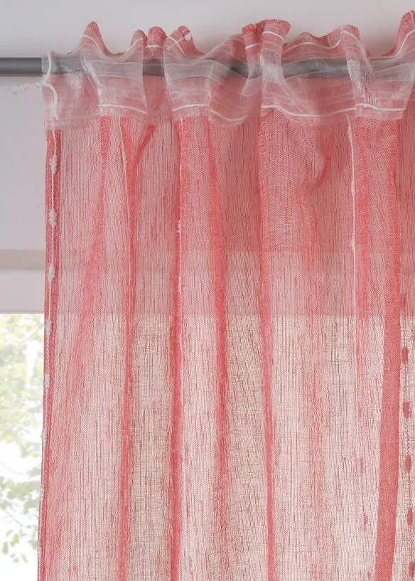 Rideau à rayures tissées (1 pce), bonprix