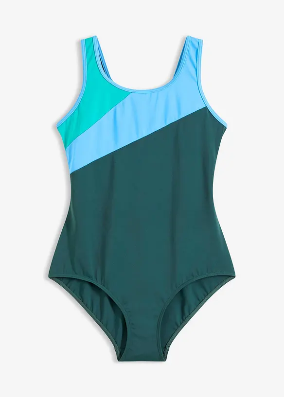 Maillot de natation s&eacute;chage rapide avec empi&egrave;cements contrastants, bonprix