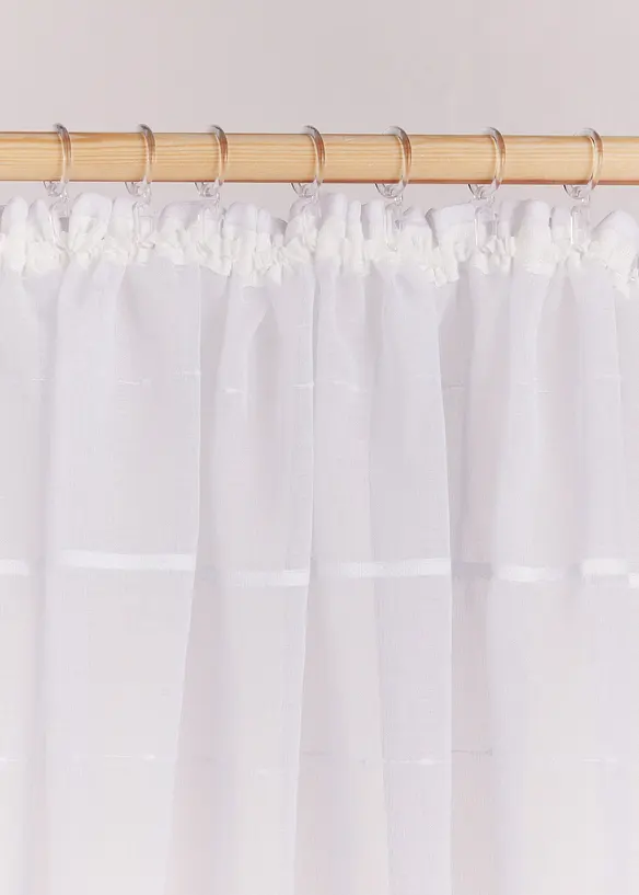 Voilage &agrave; rayures en 3D (1&nbsp;pce), bonprix