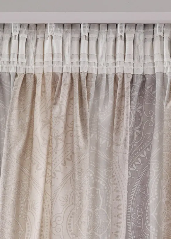 Rideau à rayures avec polyester recyclé (1 pce), bonprix