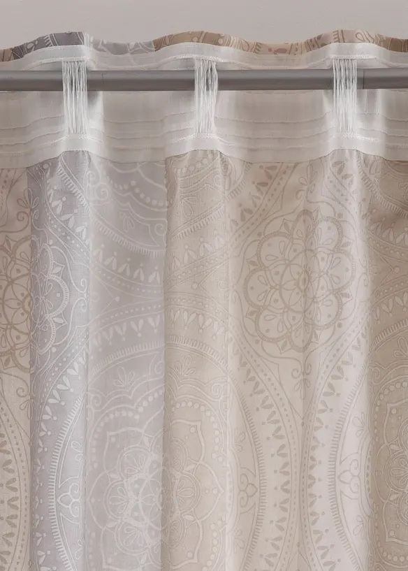 Rideau à rayures avec polyester recyclé (1 pce), bonprix