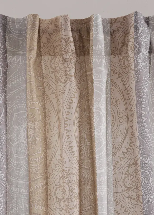 Rideau à rayures avec polyester recyclé (1 pce), bonprix