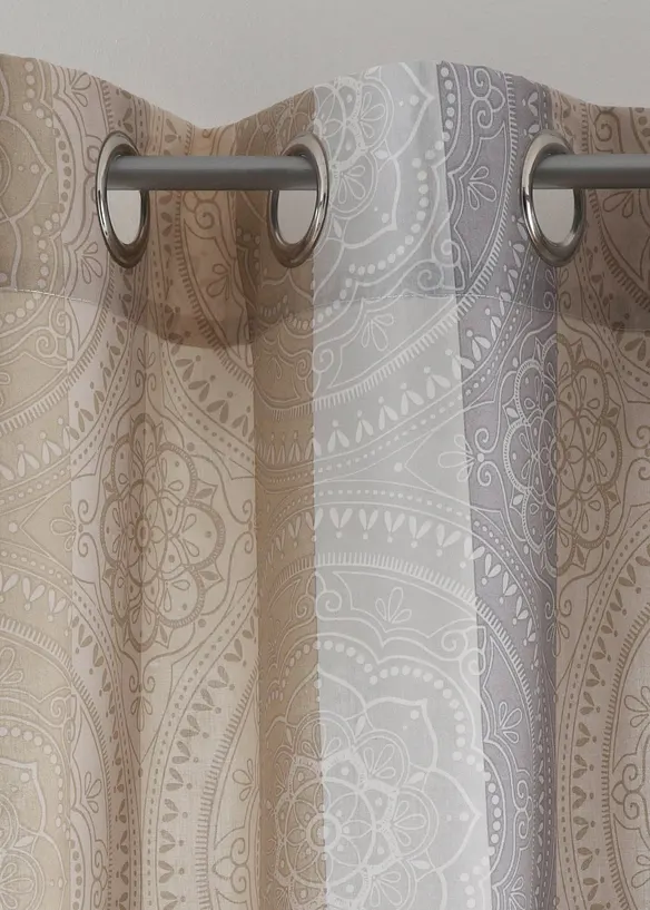 Rideau &agrave; rayures avec polyester recycl&eacute; (1 pce), bonprix