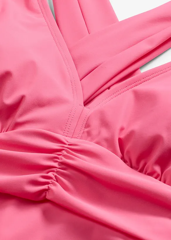 Maillot 1 pi&egrave;ce sculptant &agrave; bretelles crois&eacute;es, maintien l&eacute;ger, bonprix