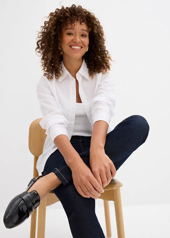 Jean skinny taille mi-haute, extensible, bonprix