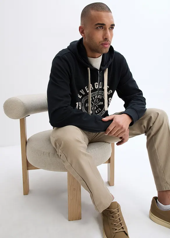 Sweat &agrave; capuche zipp&eacute; confortable, bonprix