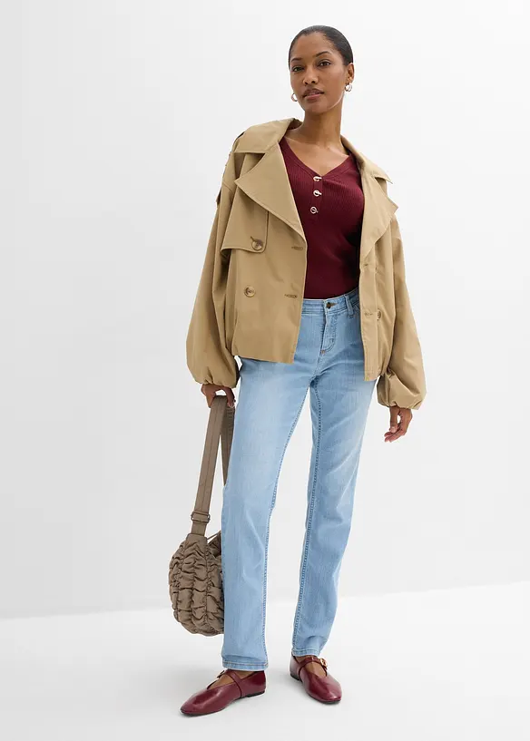 Jean skinny taille mi-haute, extensible, bonprix