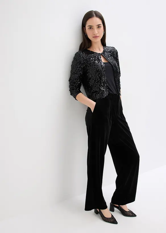 Gilet &agrave; sequins, bonprix