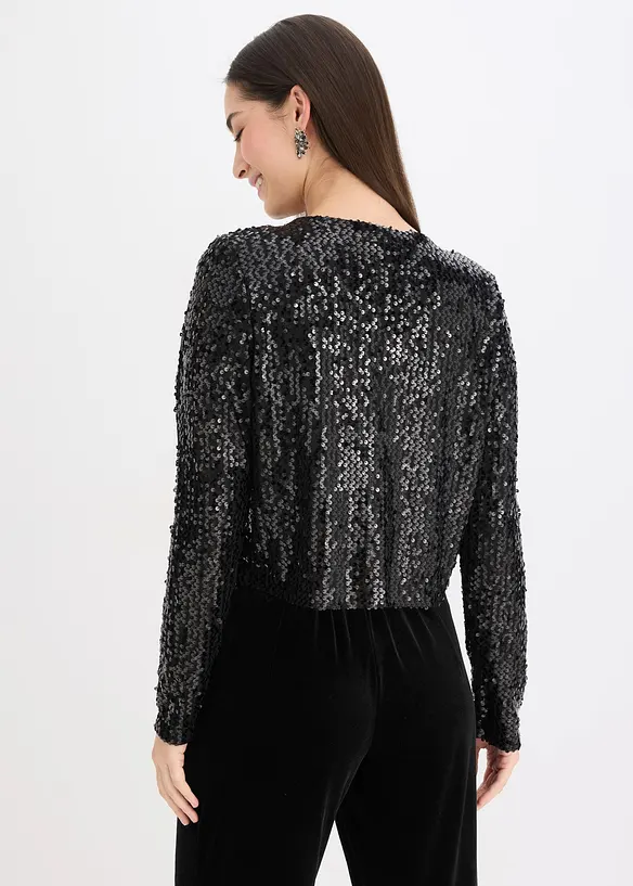Gilet &agrave; sequins, bonprix