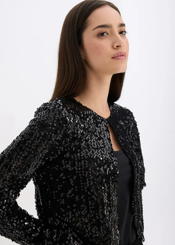 Gilet &agrave; sequins, bonprix
