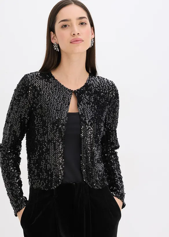 Gilet &agrave; sequins, bonprix