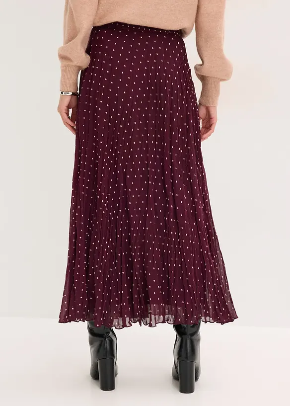 Jupe en mousseline, effet froissé, bonprix