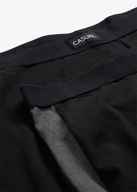 Lot de 2 boxers longs coton, bonprix