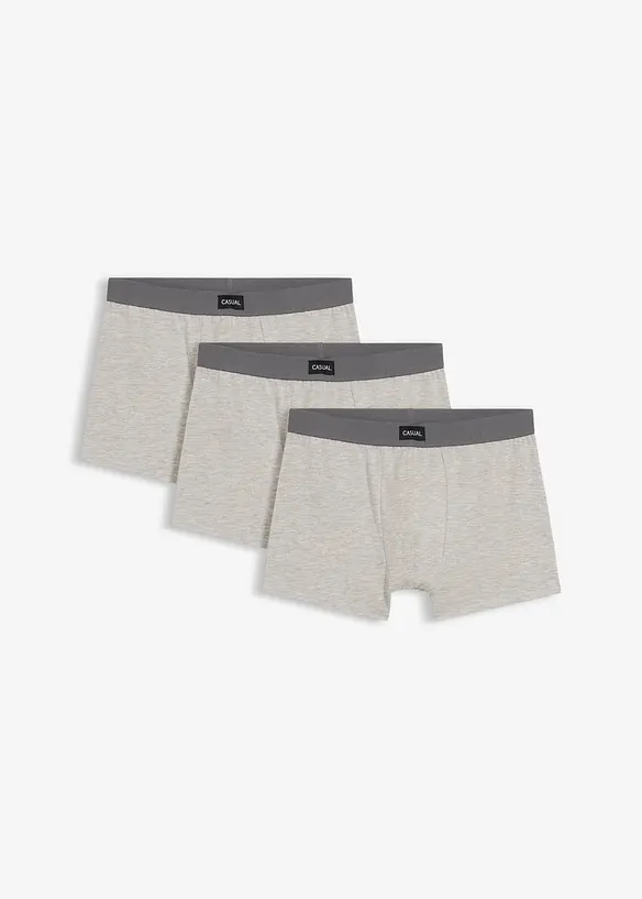 Lot de 3 boxers coton, bonprix