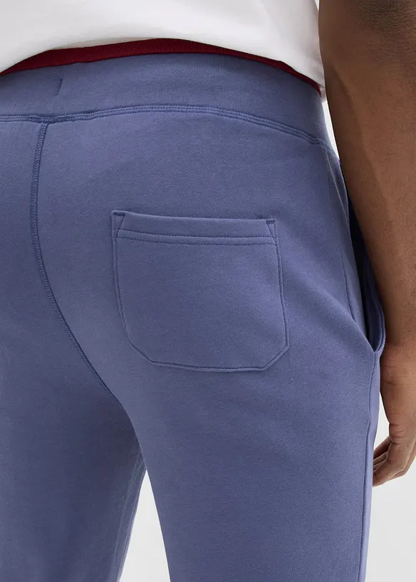 Pantalon de jogging 100% coton avec détails sportifs, bonprix