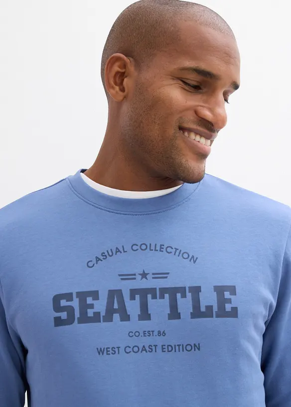 Lot de 2 sweats 100% coton, bonprix