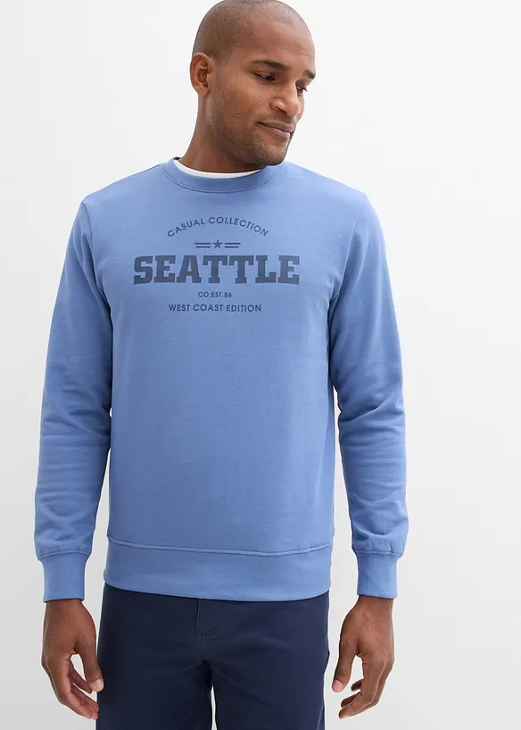 Lot de 2 sweats 100% coton, bonprix