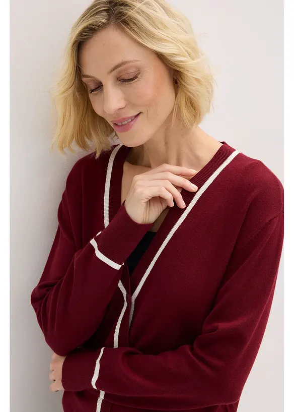 Cardigan &agrave; col V, bonprix