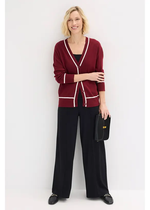 Cardigan &agrave; col V, bonprix