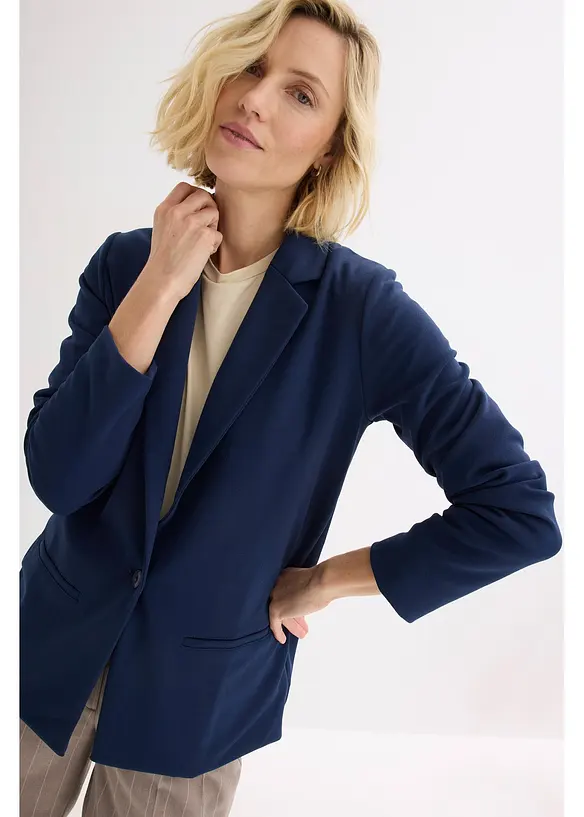 Blazer en jersey cr&ecirc;pe, bonprix