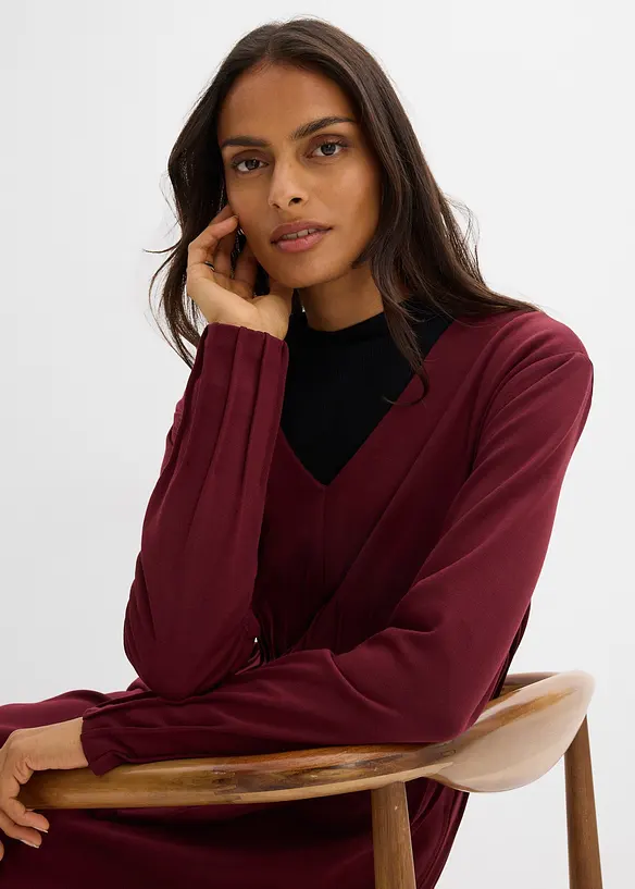 Robe confortable avec plis décoratifs, bonprix