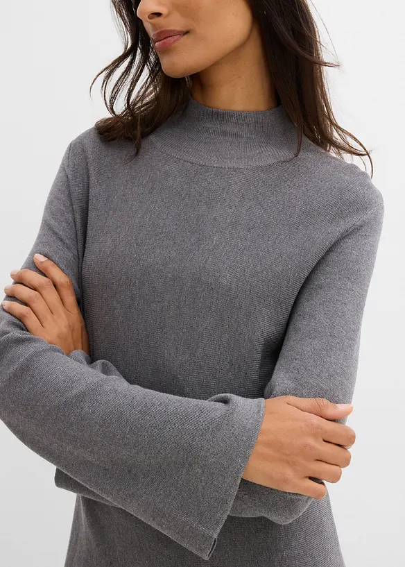 Robe trapèze en maille, viscose majoritaire, bonprix