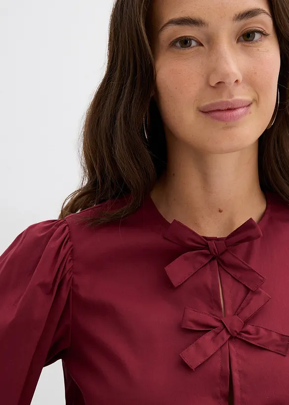 Blouse ornée de nœuds, bonprix