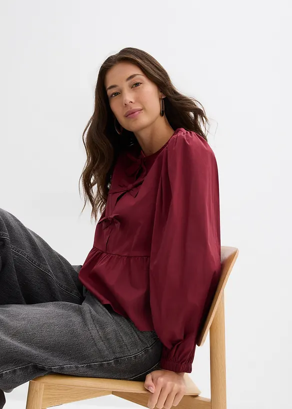 Blouse ornée de nœuds, bonprix