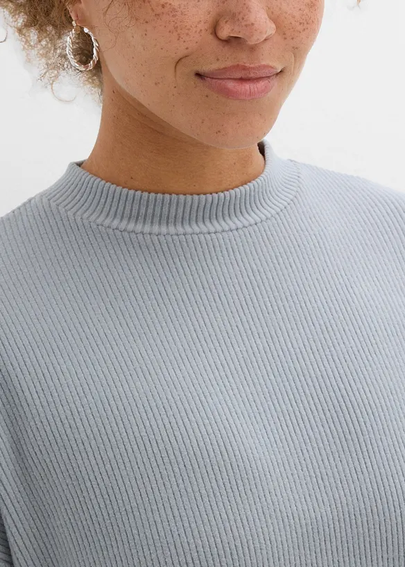 Robe courte et côtelée, bonprix