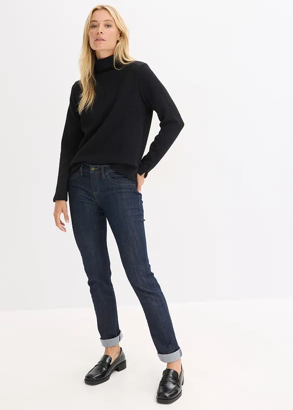 Sweat-shirt &agrave; col montant, bonprix