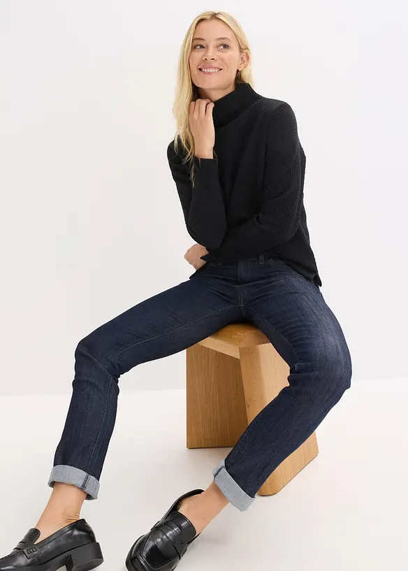 Sweat-shirt &agrave; col montant, bonprix