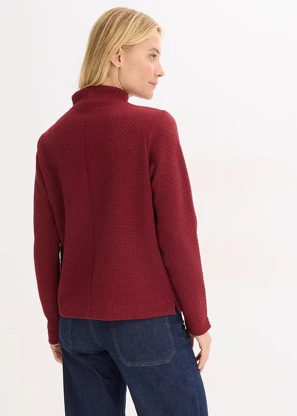 Sweat-shirt &agrave; col montant, bonprix