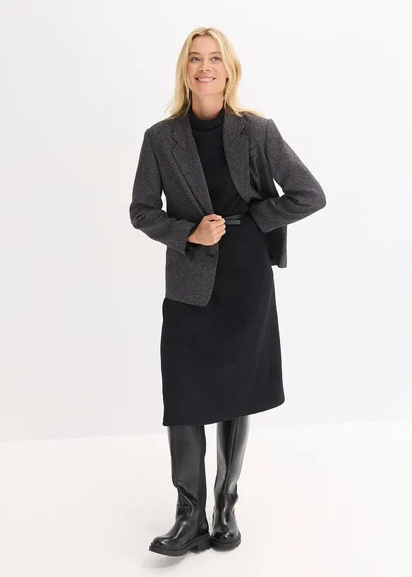 Robe midi &eacute;vas&eacute;e, bonprix