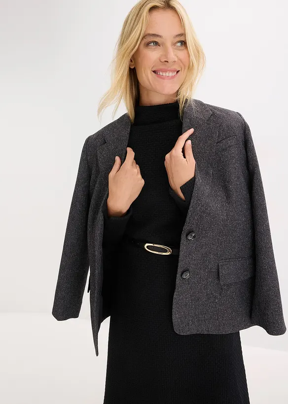 Robe midi &eacute;vas&eacute;e, bonprix