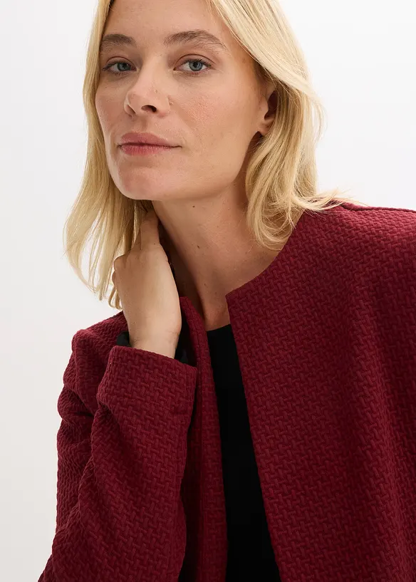 Blazer court en jersey, bonprix