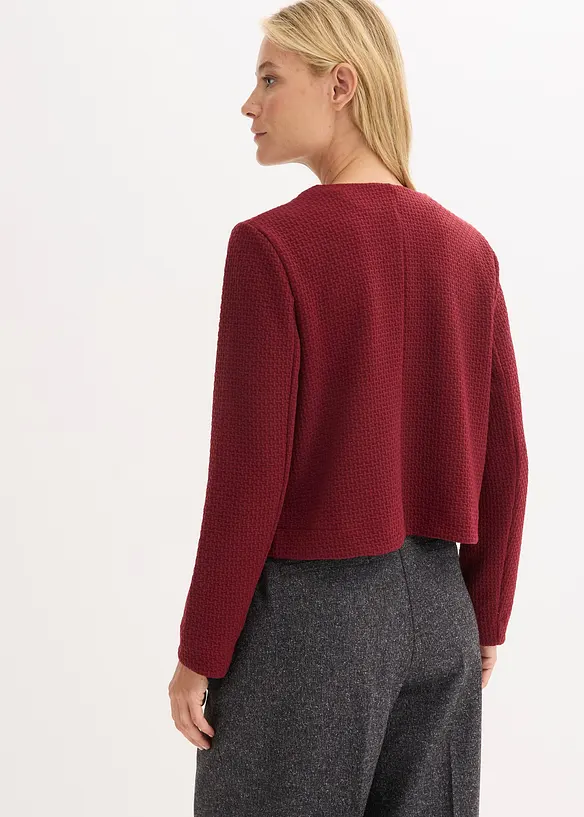 Blazer court en jersey, bonprix