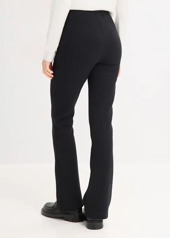Pantalon en jersey effet froiss&eacute;, bonprix