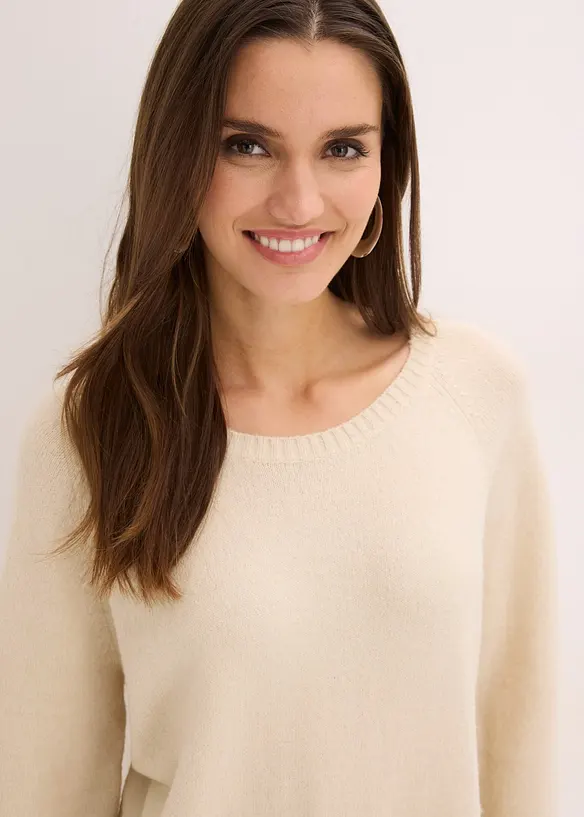 Robe courte en maille, bonprix