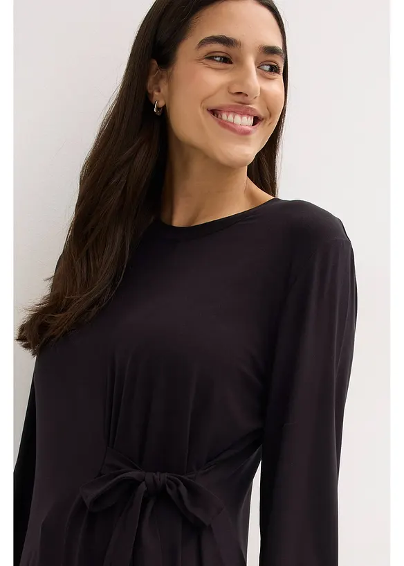 T-shirt manches longues en viscose douce et extensible, bonprix