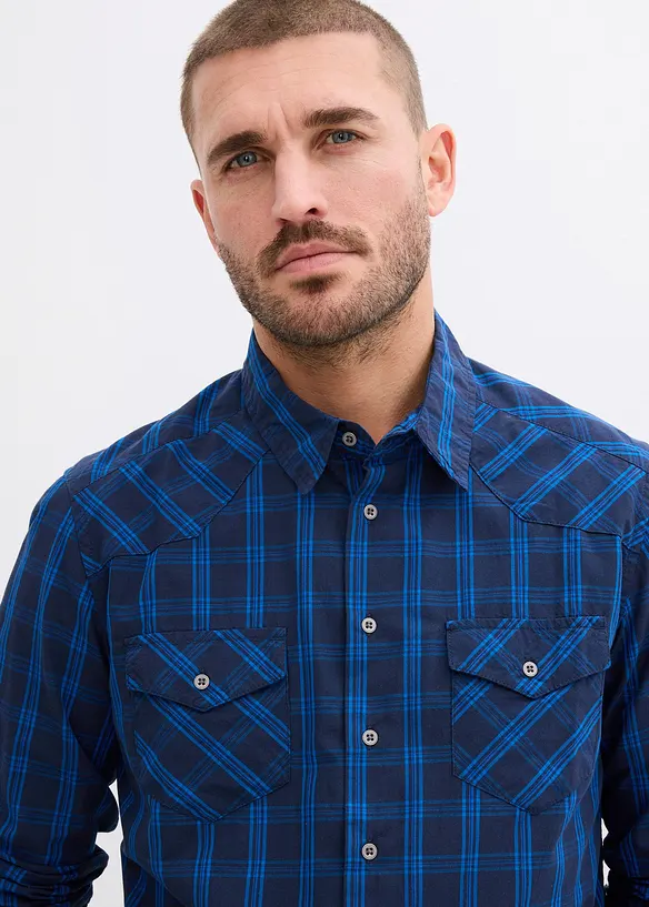 Chemise manches longues 100% coton, bonprix